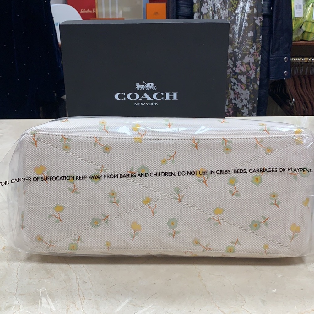 COACH X PRIDE COLLECTION CANVAS AND LEATHER TOTE ROLLER SKATE GRAPHIC PRINT - Picture 11 of 11